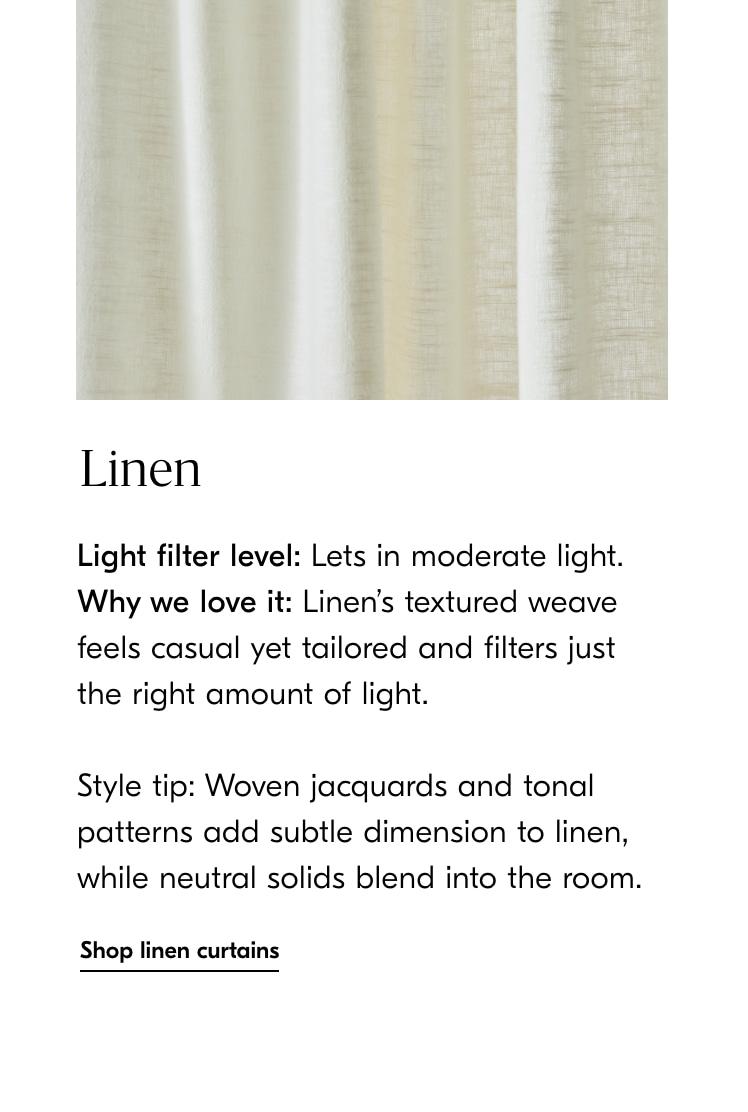 linen curtains